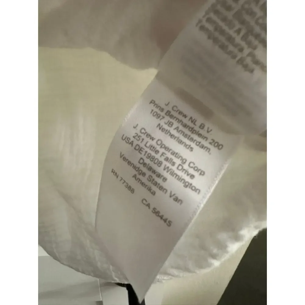J. Crew White 100% Cotton Gauze Button Front‎ Shirt Womens Sz XXS IMPERFECT - Picture 5 of 9